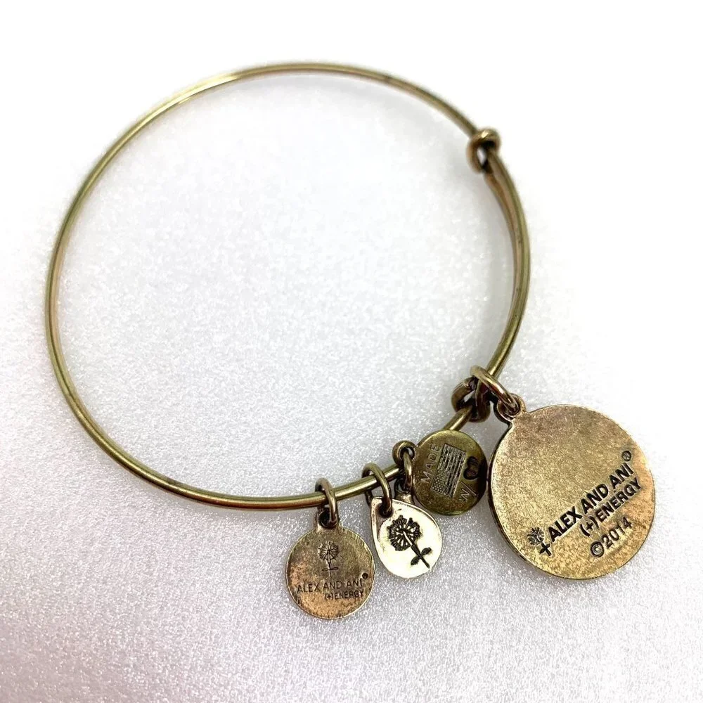 Alex and Ani Gold Tree of Life Charm Bracelet - Expands 2